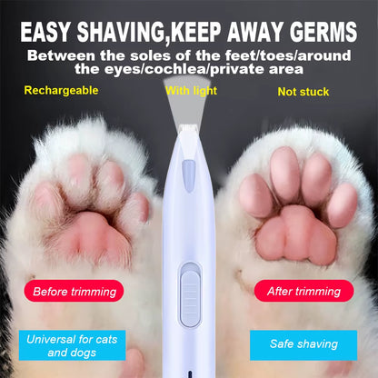 Professional Electric Dog Hair Trimmer for Grooming Pets – Versatile Cutter for Feet, Ears, and Sensitive Areas