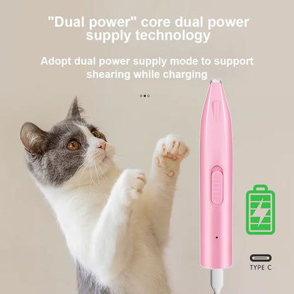 Professional Electric Dog Hair Trimmer for Grooming Pets – Versatile Cutter for Feet, Ears, and Sensitive Areas